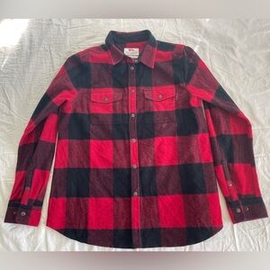 Fjallraven Red & Black Buffalo Plaid Flannel Shirt